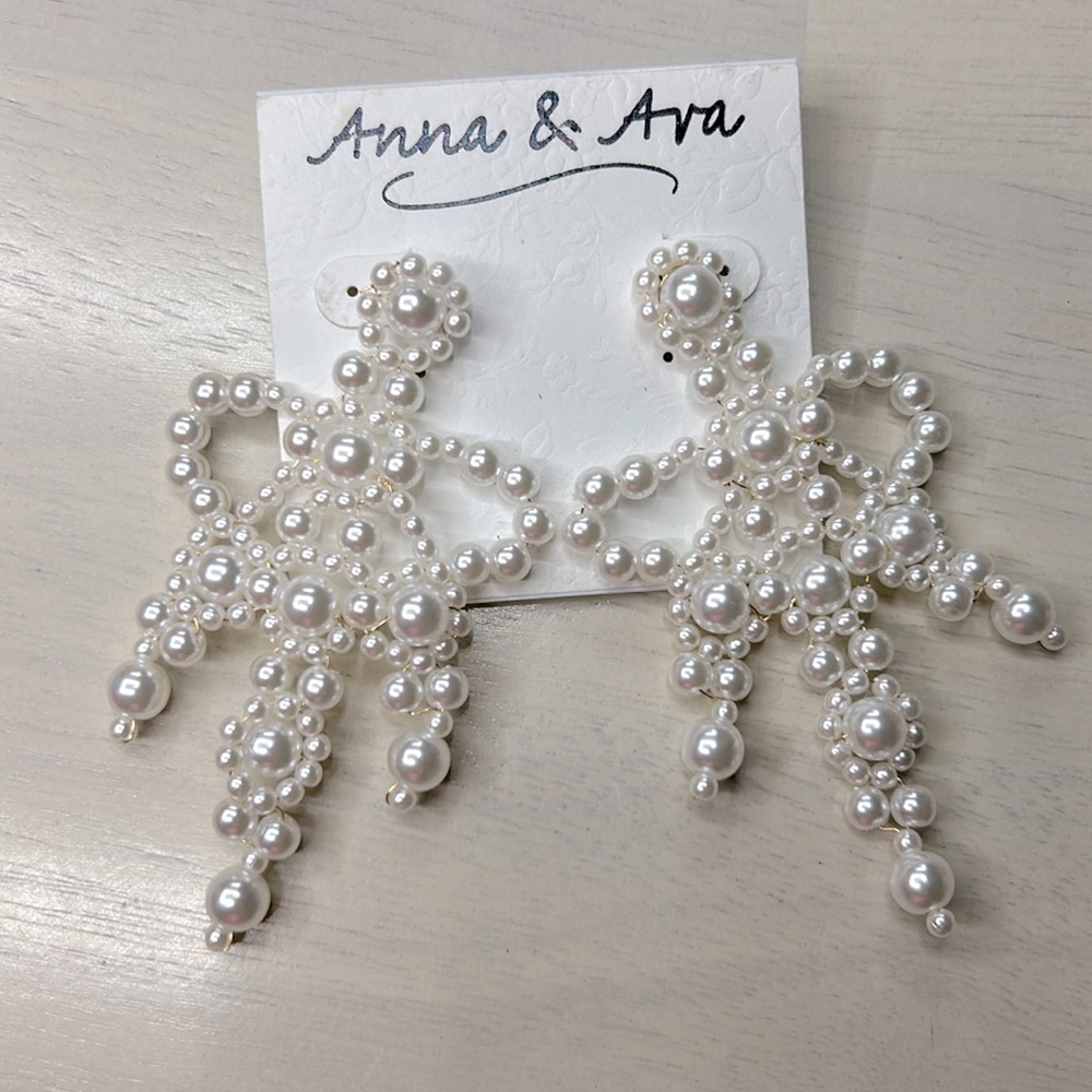 Imitation Pearl Earrings
